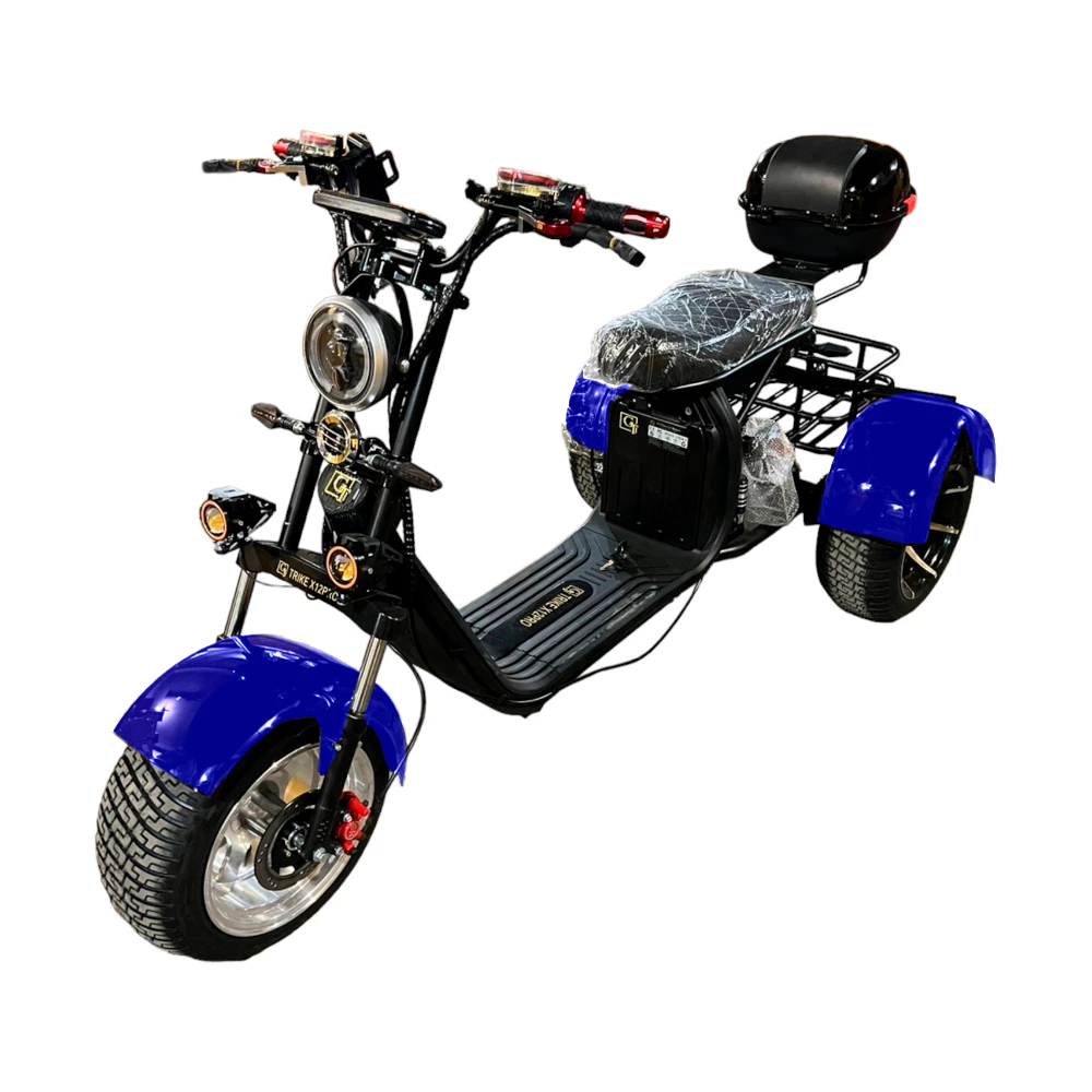 Электроскутер CITYCOCO GT X12 TRIKE Cиний Электроскутер CITYCOCO GT X12 TRIKE Cиний