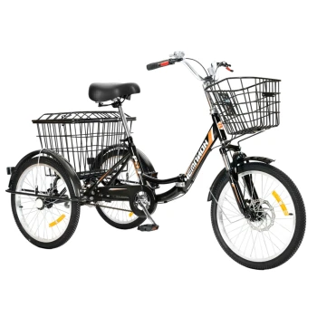 Трехколесный велосипед для взрослых РВЗ Чемпион 20" 1 скорость (складной) 